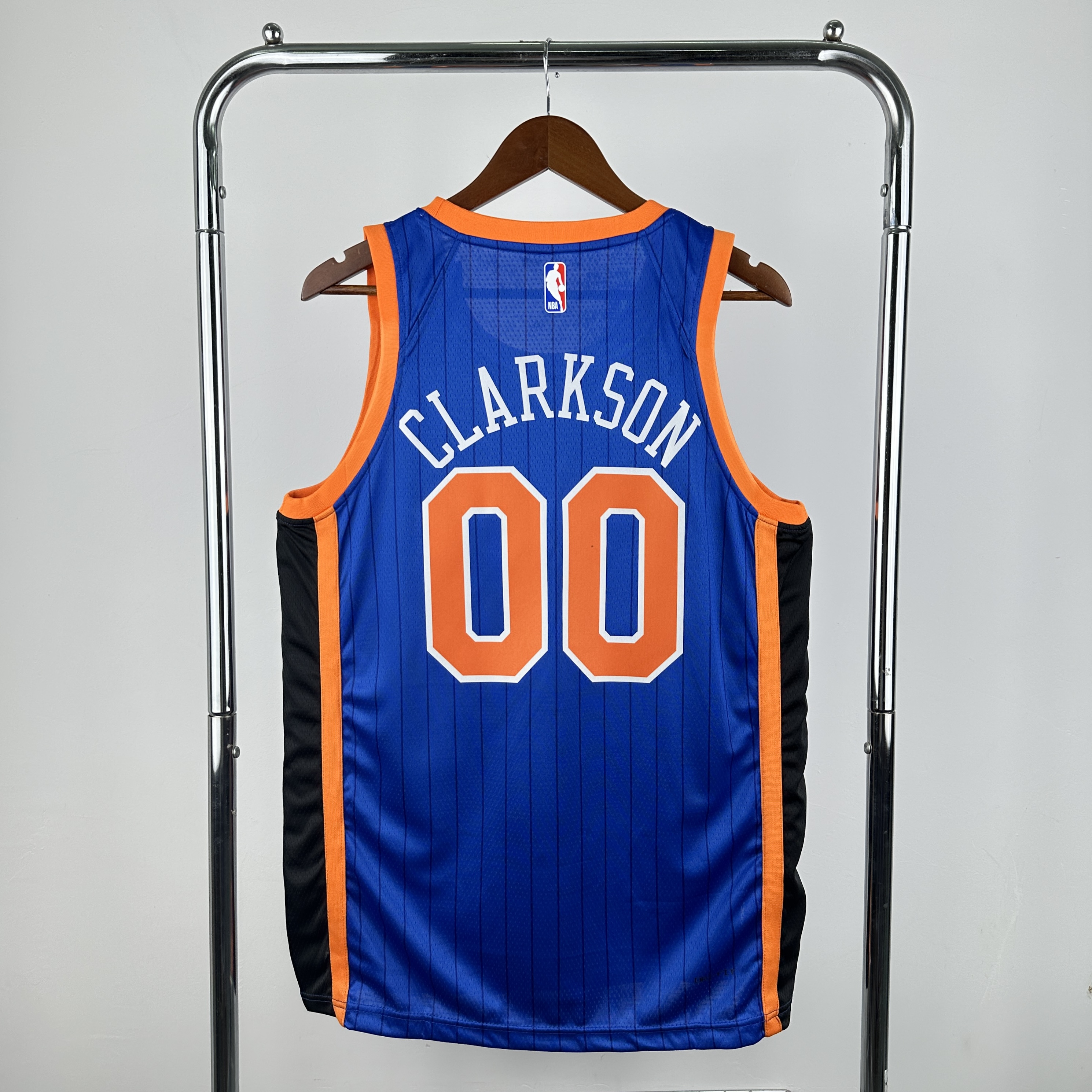 Men New York Knicks 00 Clarkson blue Nike 2025 NBA Jersey